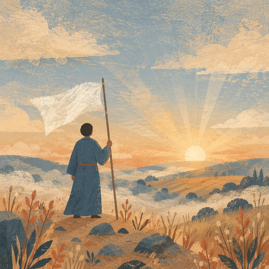 White Flag Surrender at Sunrise Hilltop