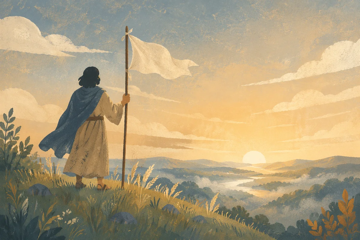White Flag Surrender at Sunrise Hilltop