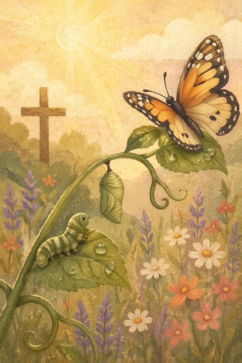 Butterfly Transformation in Chapel Garden