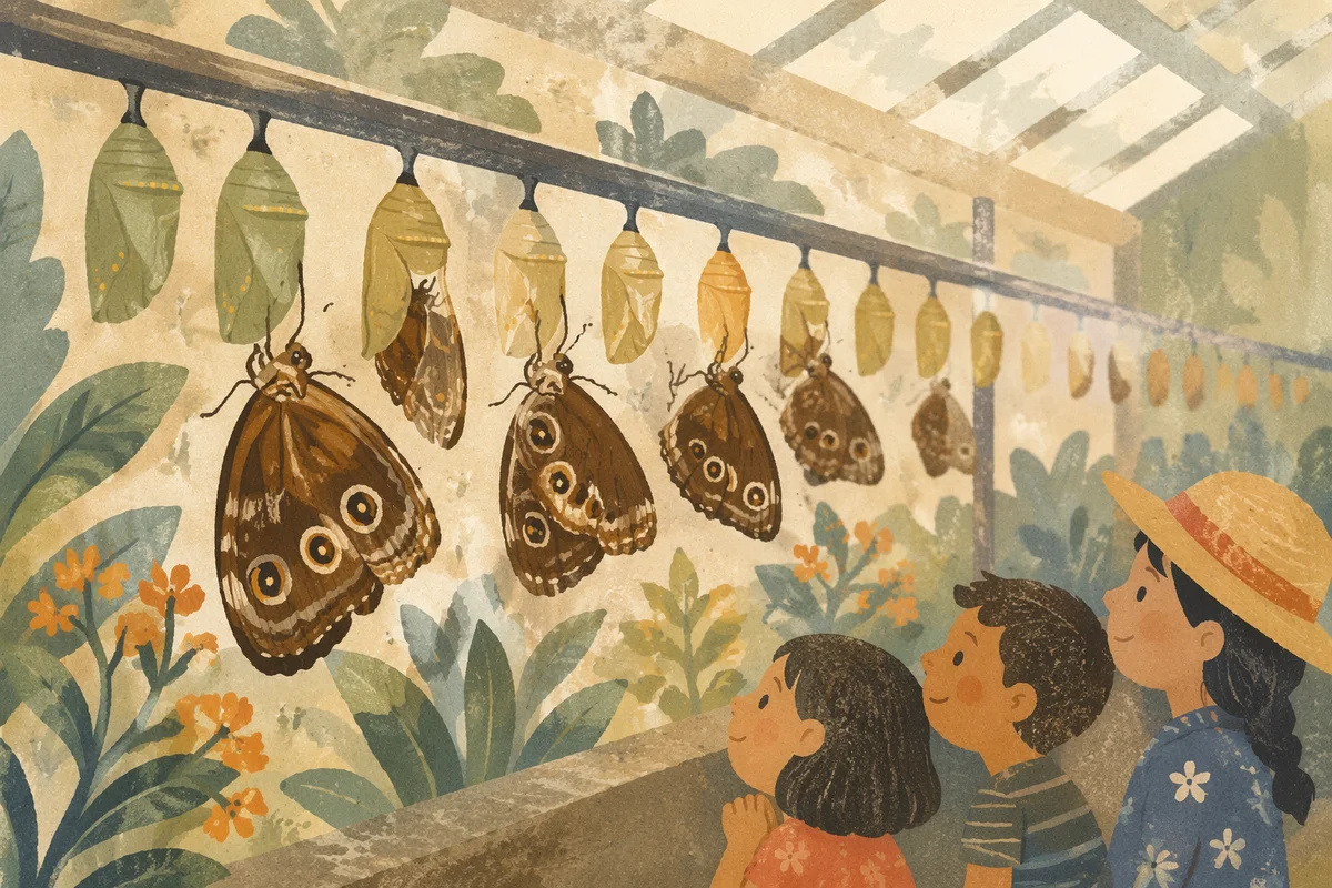 Butterfly Transformation in Peaceful Conservatory