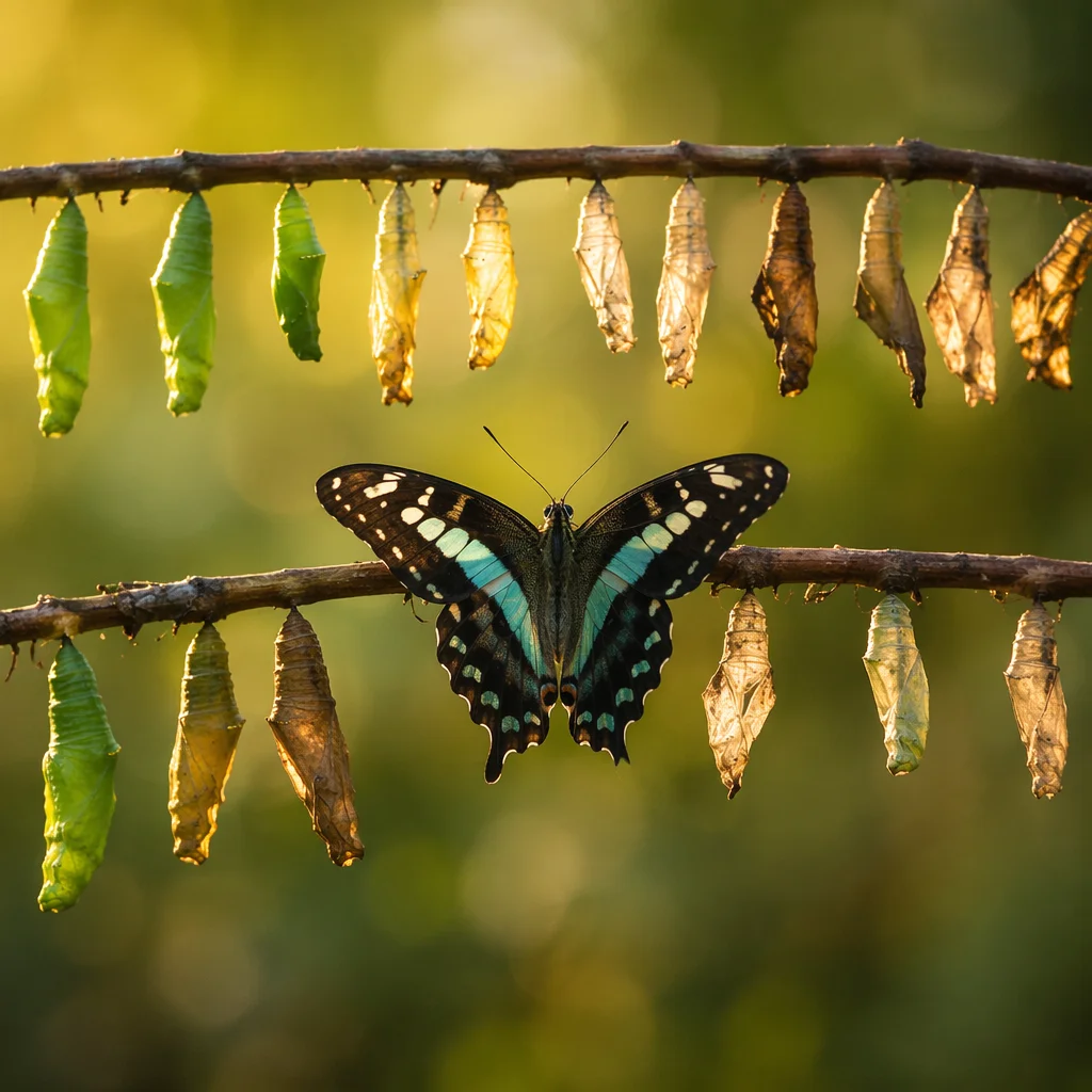 Butterfly Emergence and Emotional Transformation