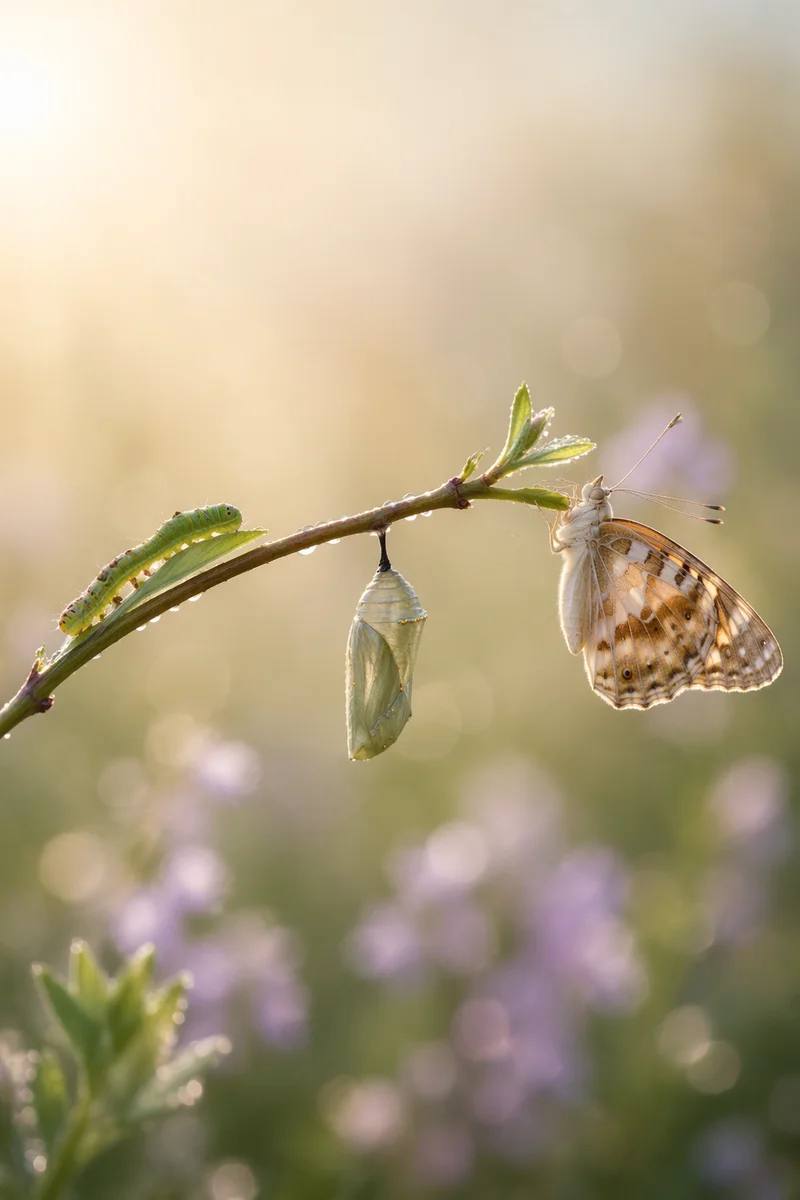 Caterpillar to Butterfly Renewal Sequence