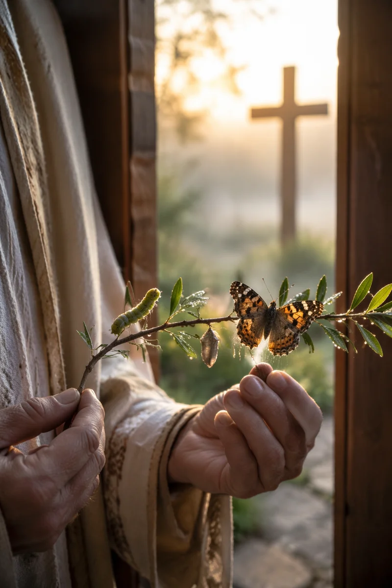 Butterfly Transformation in Chapel Morning Light