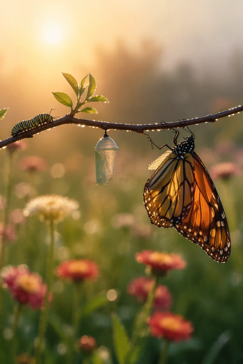Caterpillar to Butterfly Transformation on Branch