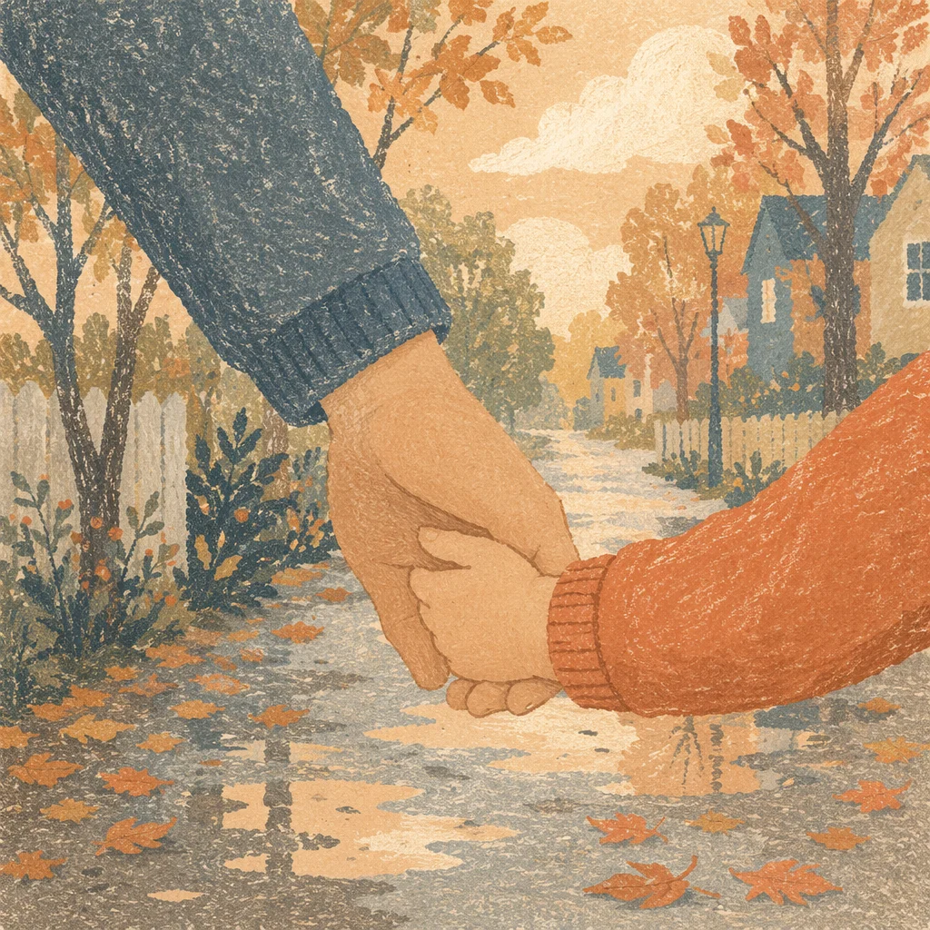 Child Holding Adult Hand in Trust