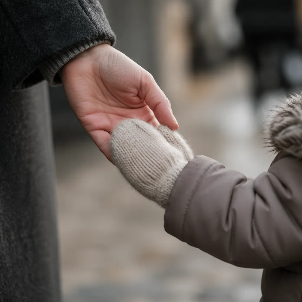 Child Holding Adult Hand in Trust