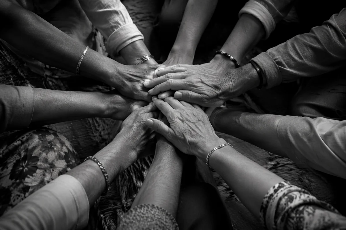 Many Hands United in Faithful Encouragement