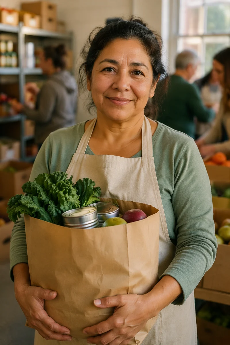 Warm Portrait of Food Pantry Volunteer