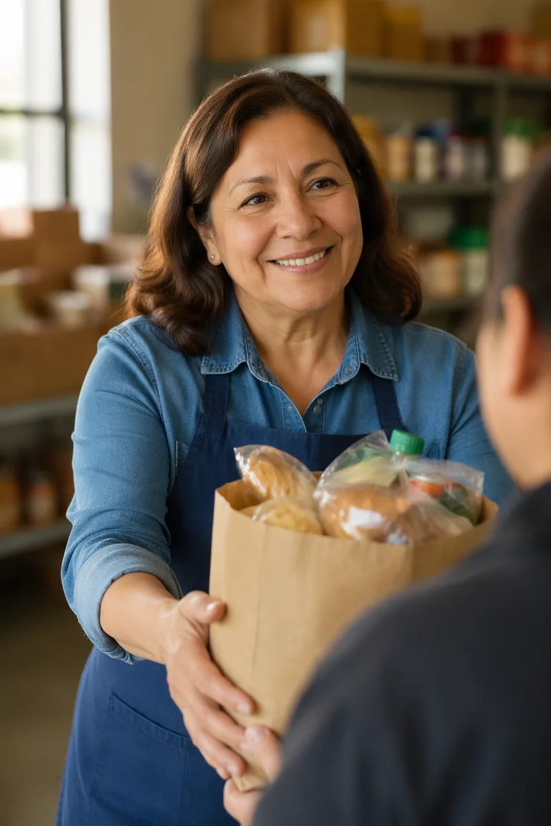 Warm Portrait of Pantry Volunteer