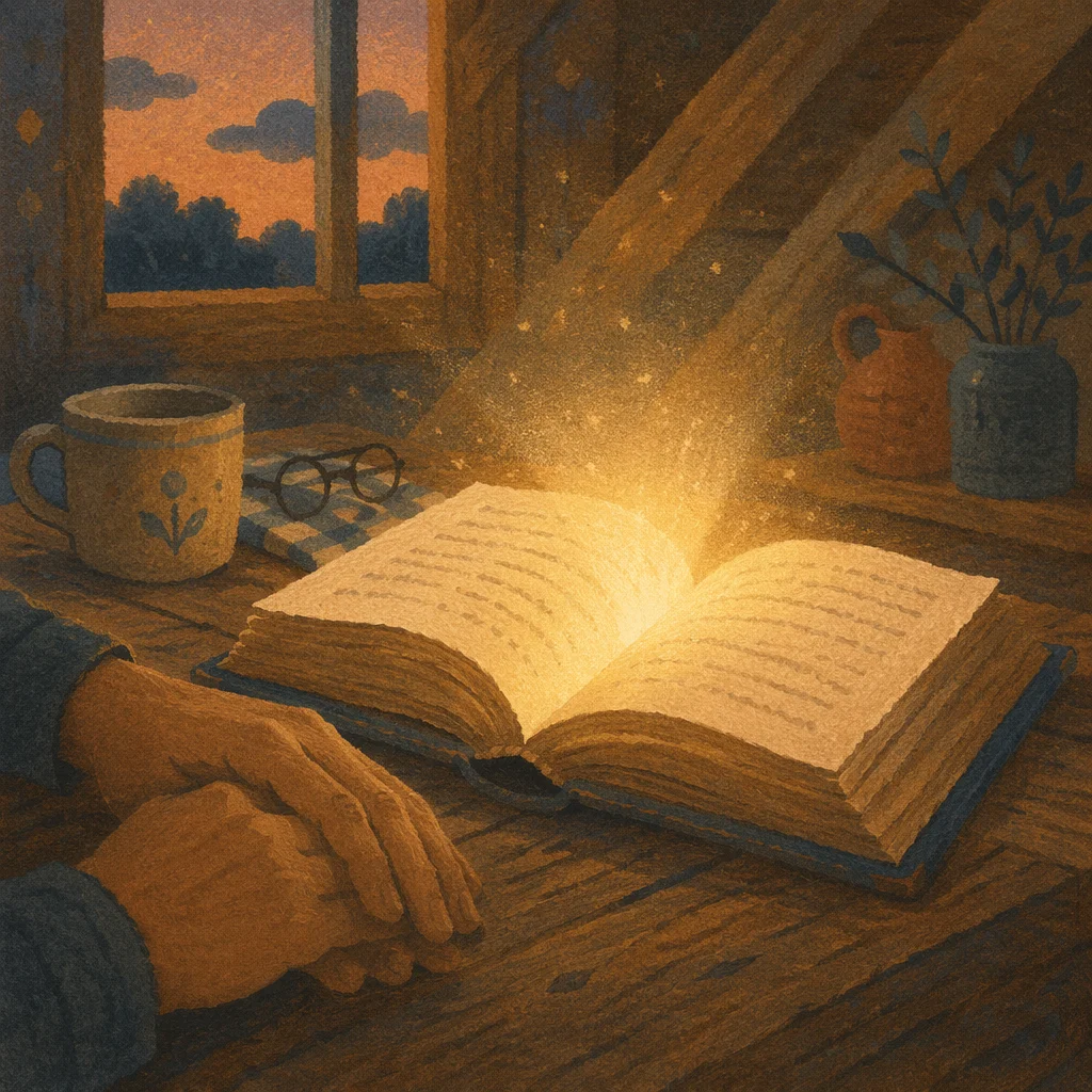 Open Book with Light of Wisdom