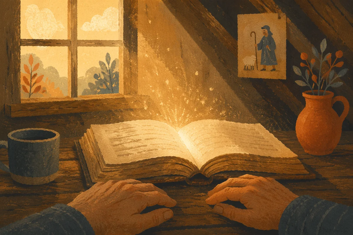 Wisdom Glow From an Open Book