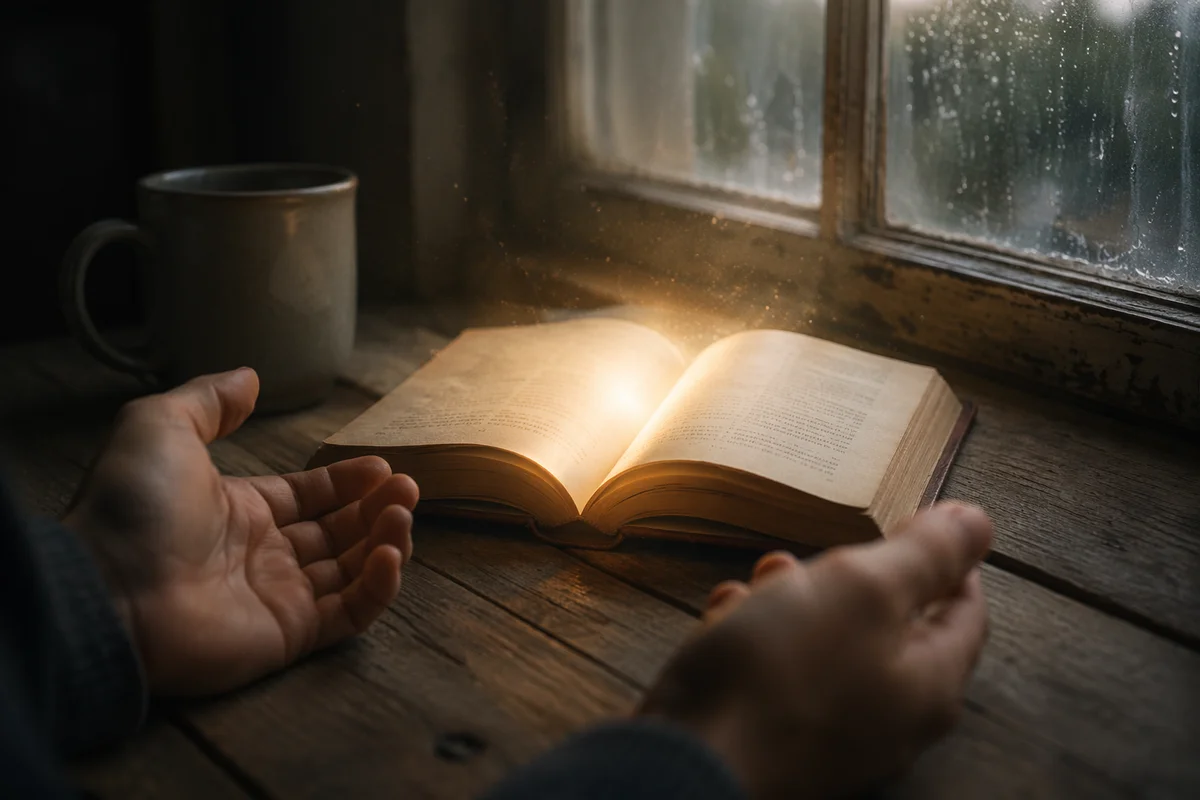 Wisdom Rising From an Open Book