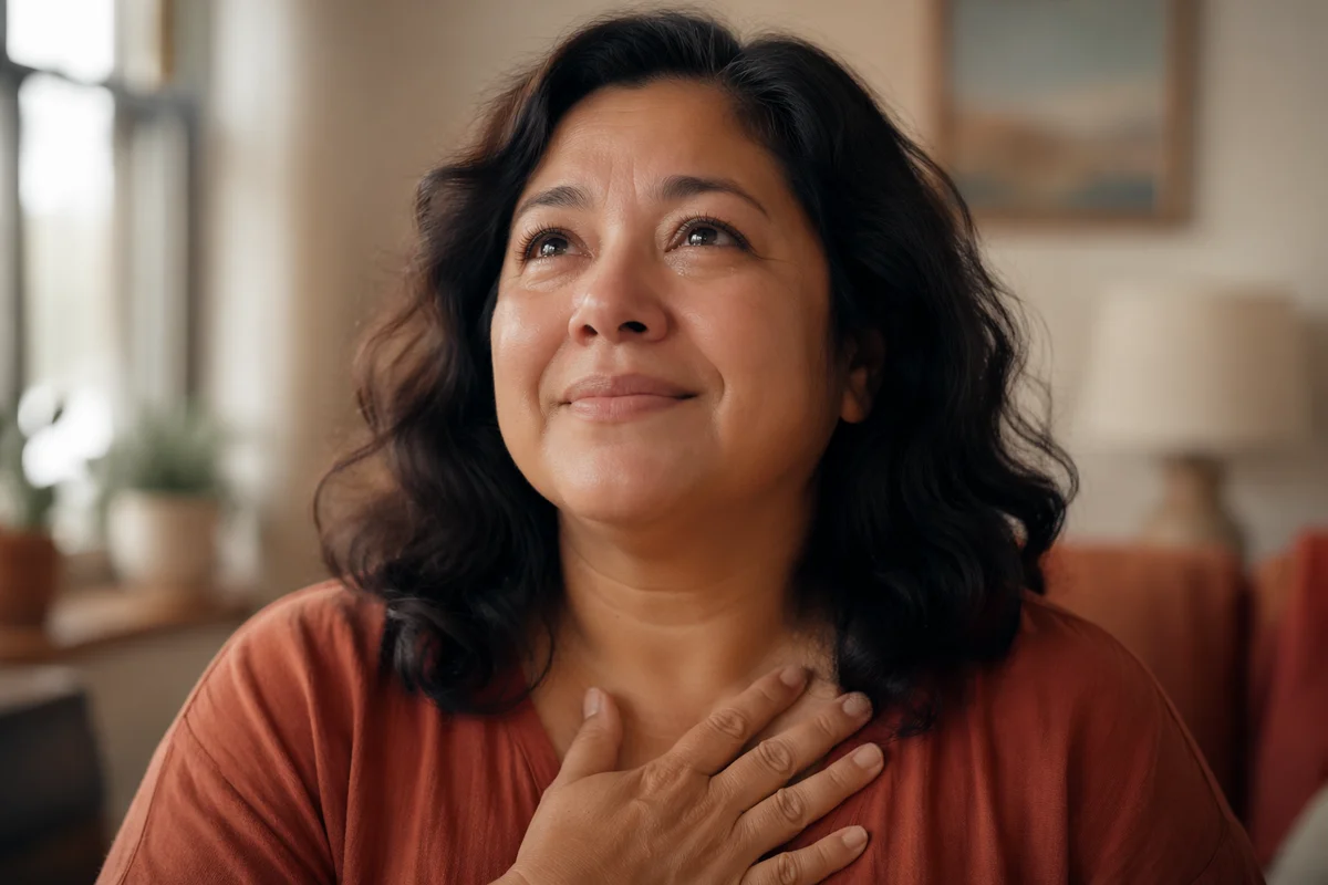 Teary Eyed Woman in Morning Light
