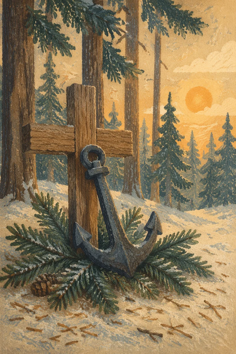 Anchor and Cross in Evergreen Hope