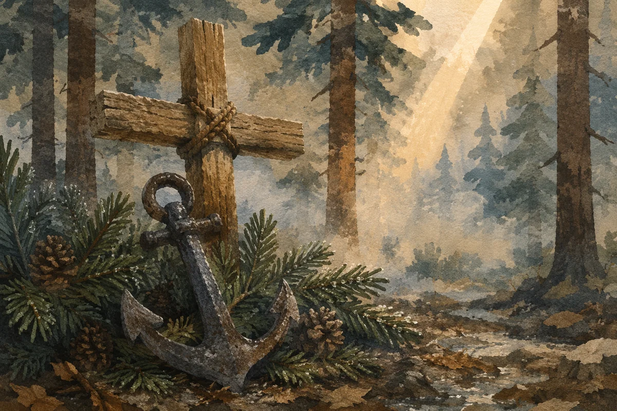 Anchor and Cross in Evergreen Hope