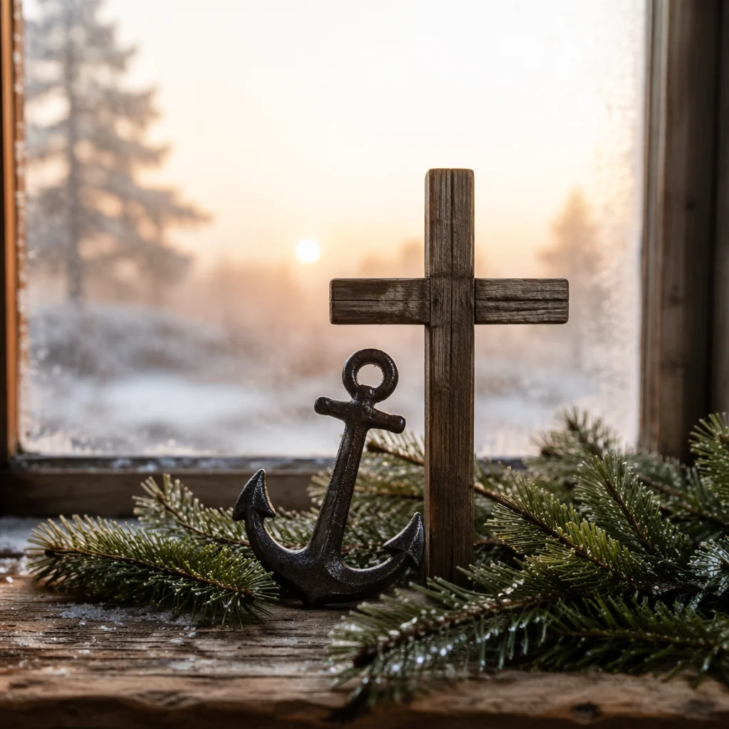 Anchor and Cross in Evergreen Hope