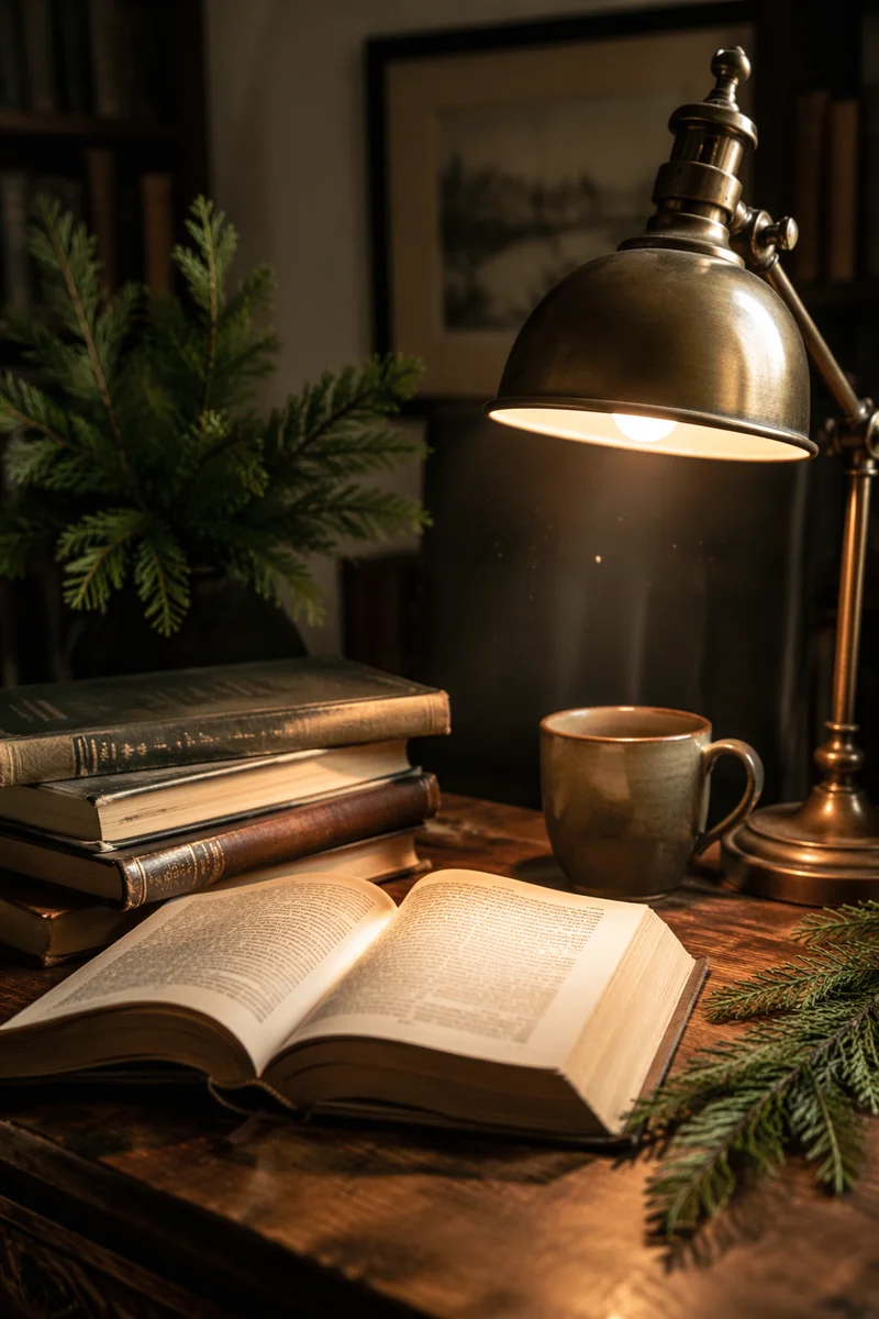 Evergreen Bible Commentary Study Desk Scene