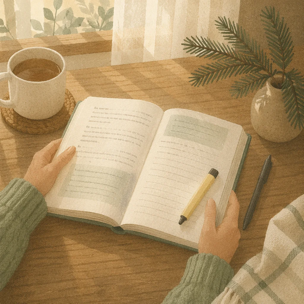 Quiet Bible Study Table by Window