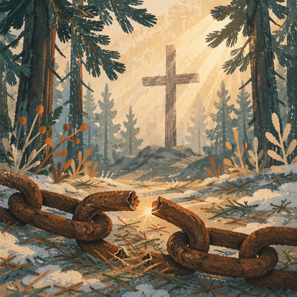 Broken Chains at Dawn Forest Cross