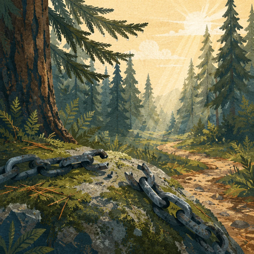 Broken Chains on Evergreen Forest Path