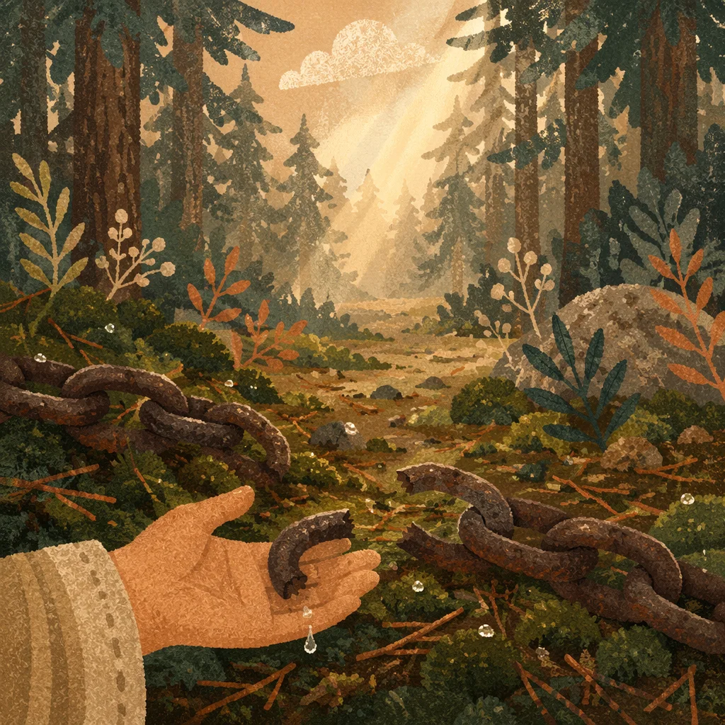 Broken Chains of Freedom in Evergreen Forest