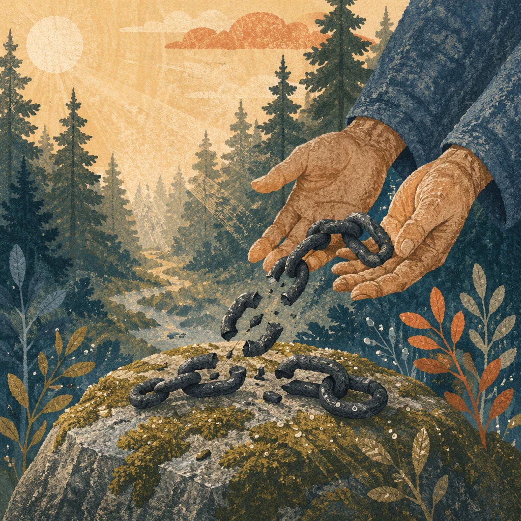 Broken Chains of Freedom in Evergreen Forest