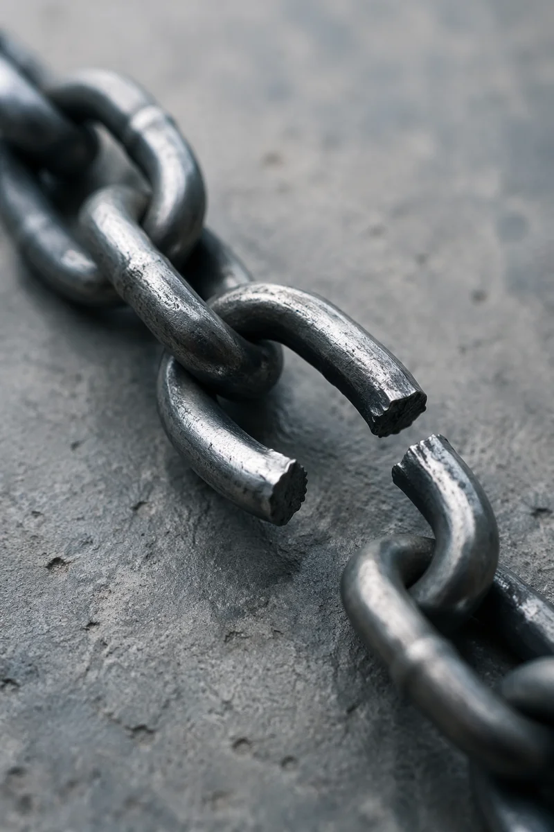 Broken Chain of Freedom on Concrete