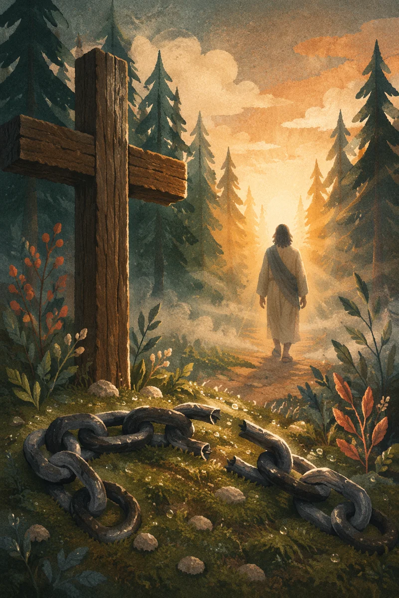 Broken Chains at Dawn Cross