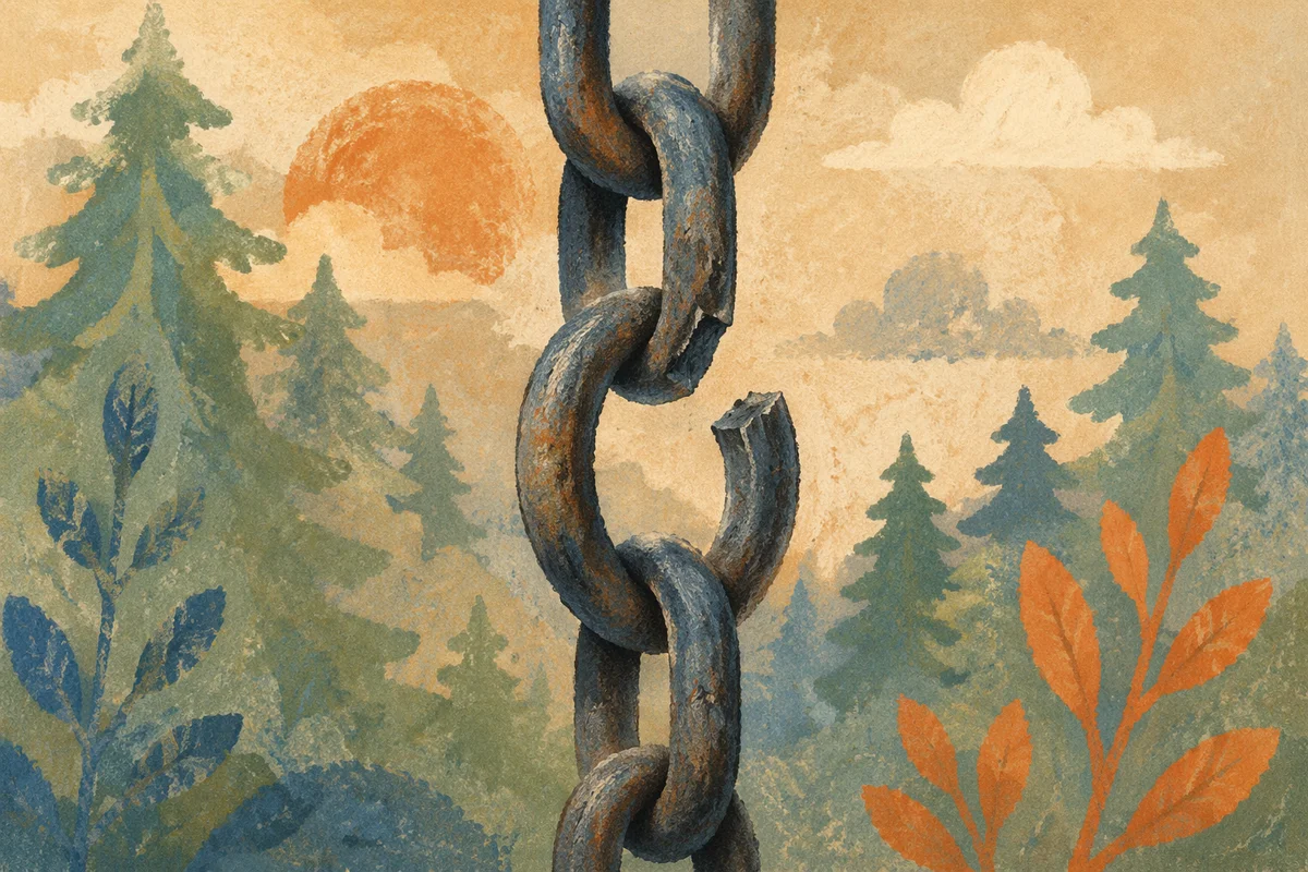 Broken Chain of Freedom in Evergreen Light