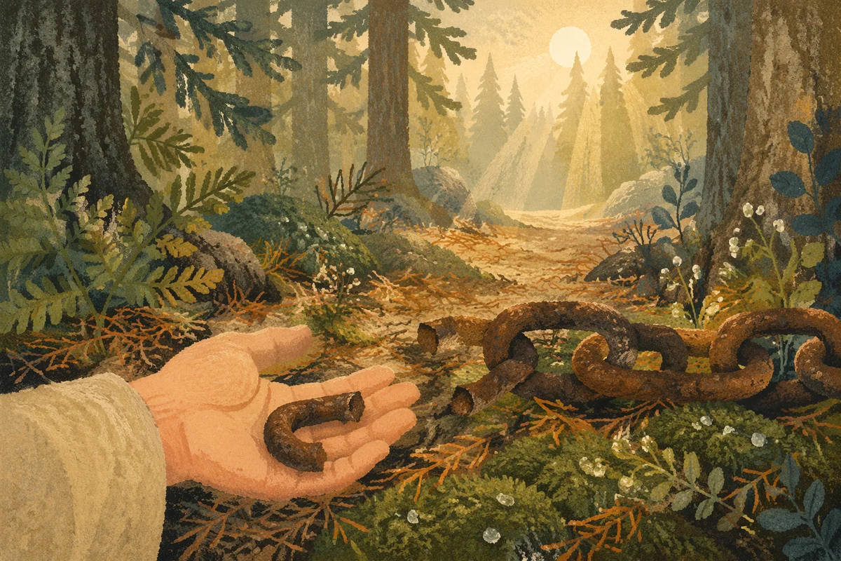 Broken Chains in Evergreen Morning Light