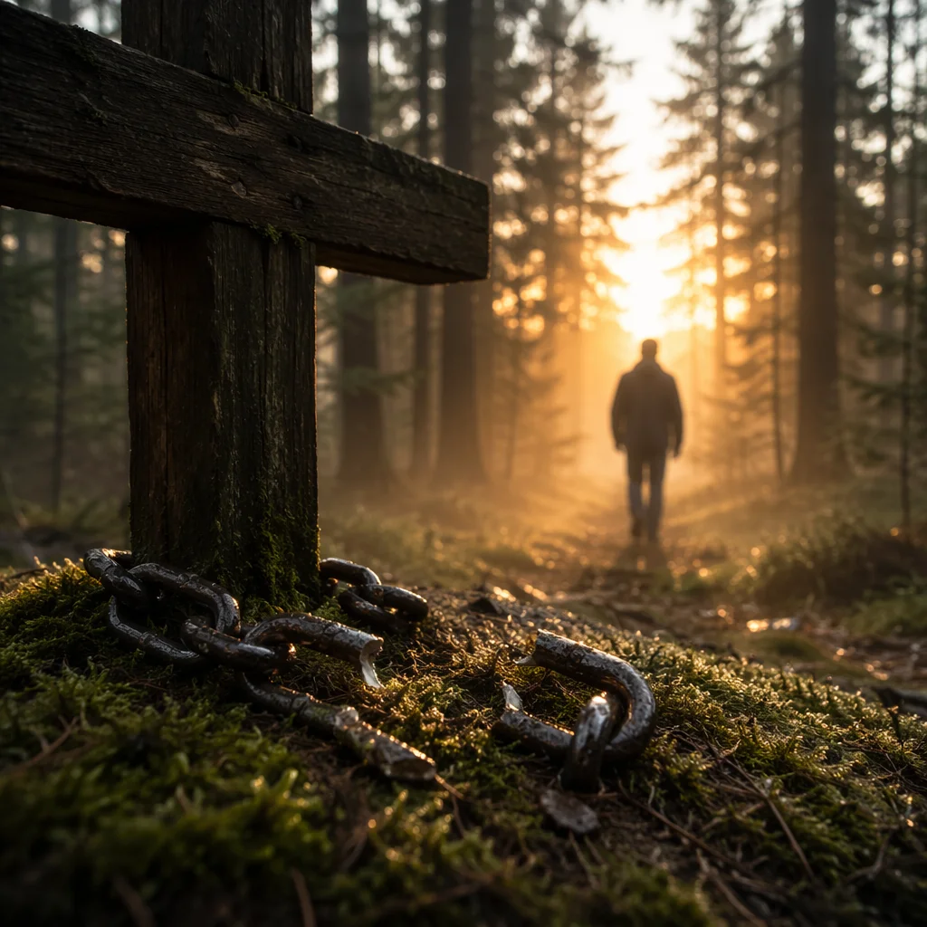 Broken Chains at Dawn Cross