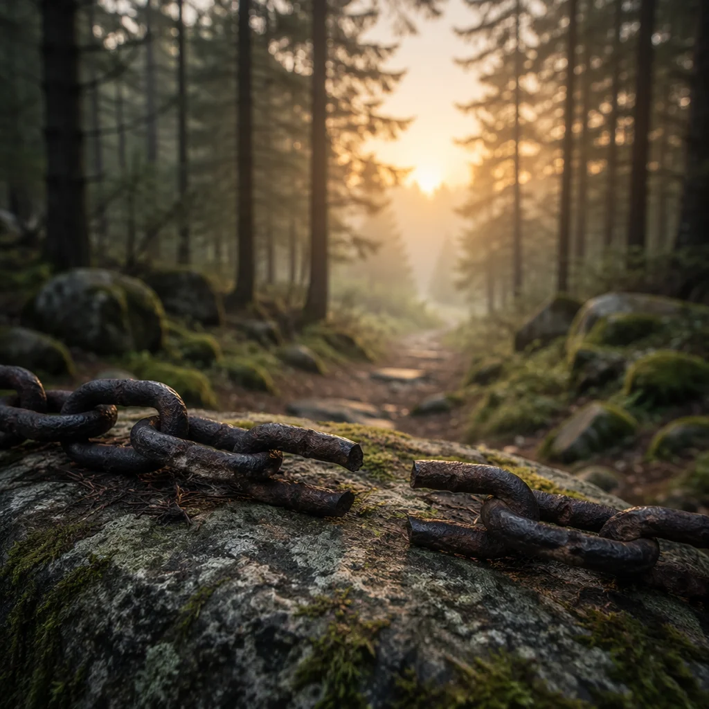 Broken Chains on Evergreen Forest Path