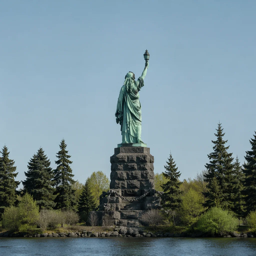 Broken Chains Freedom Monument by Evergreen Shore