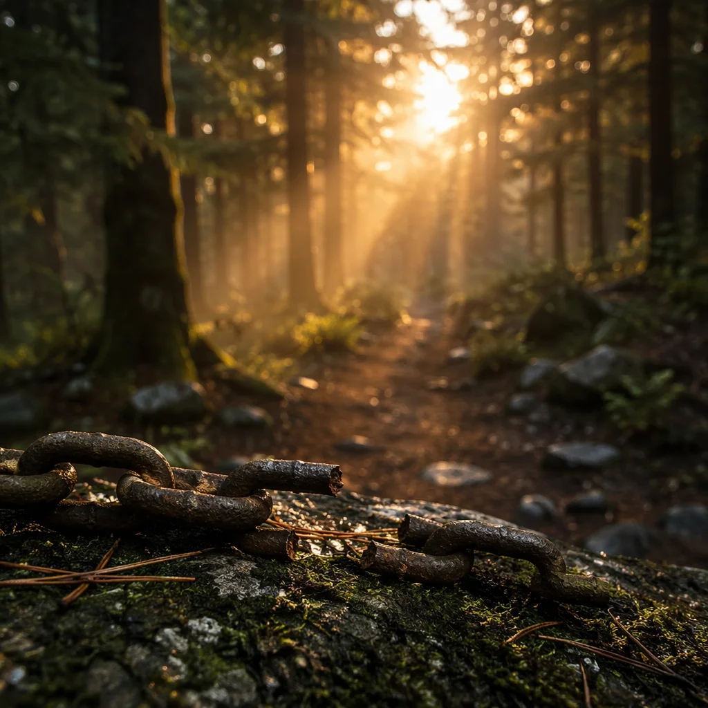 Broken Chains in Evergreen Sunrise
