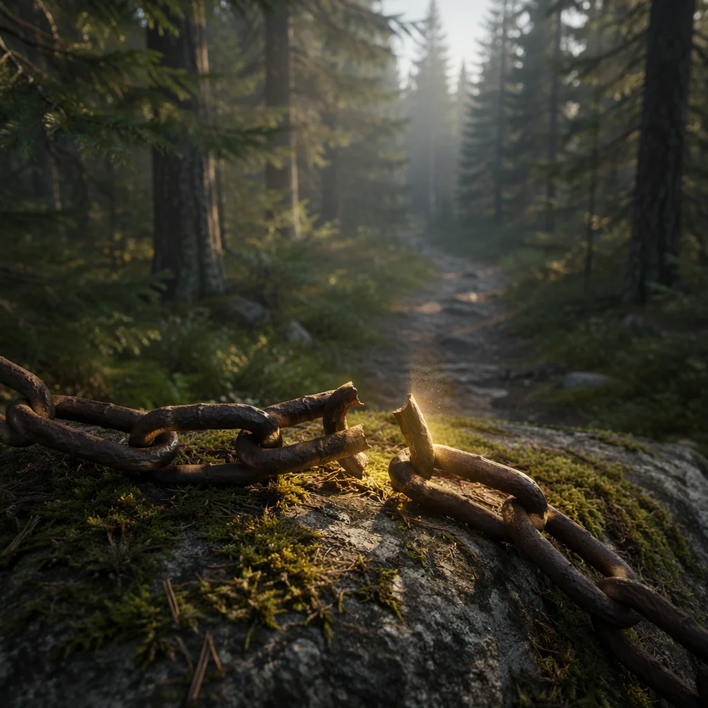 Broken Chains on Evergreen Forest Path