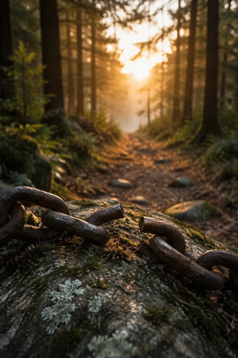 Broken Chains on Evergreen Forest Path