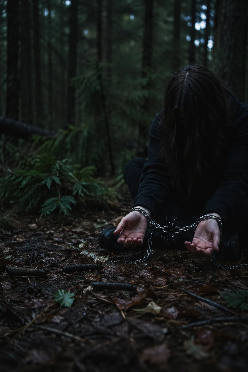 Broken Chains Freedom in Evergreen Forest