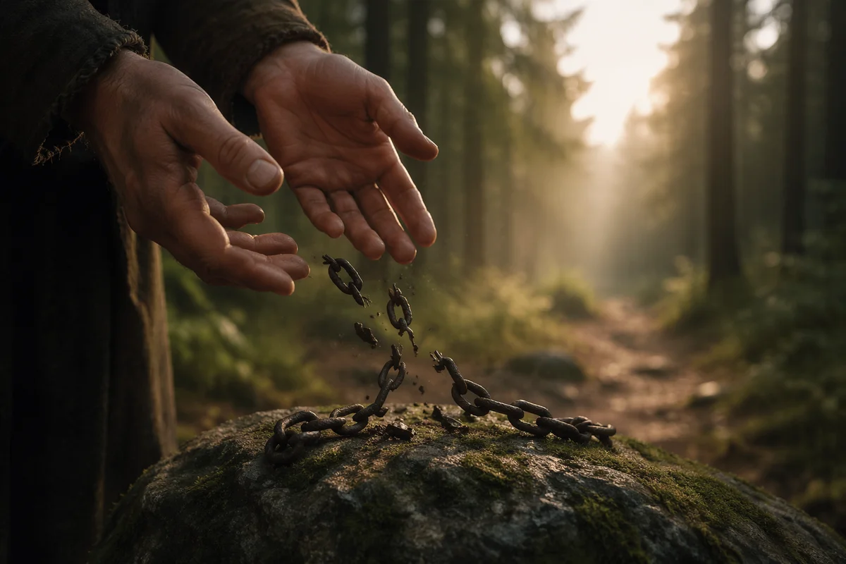 Broken Chains in Evergreen Morning Light