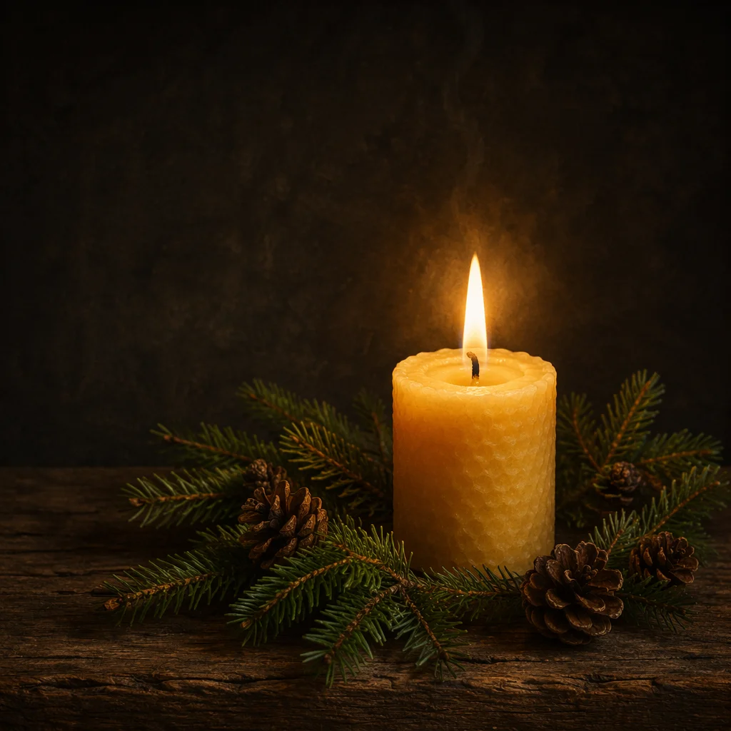 Evergreen Candlelight for Quiet Faith