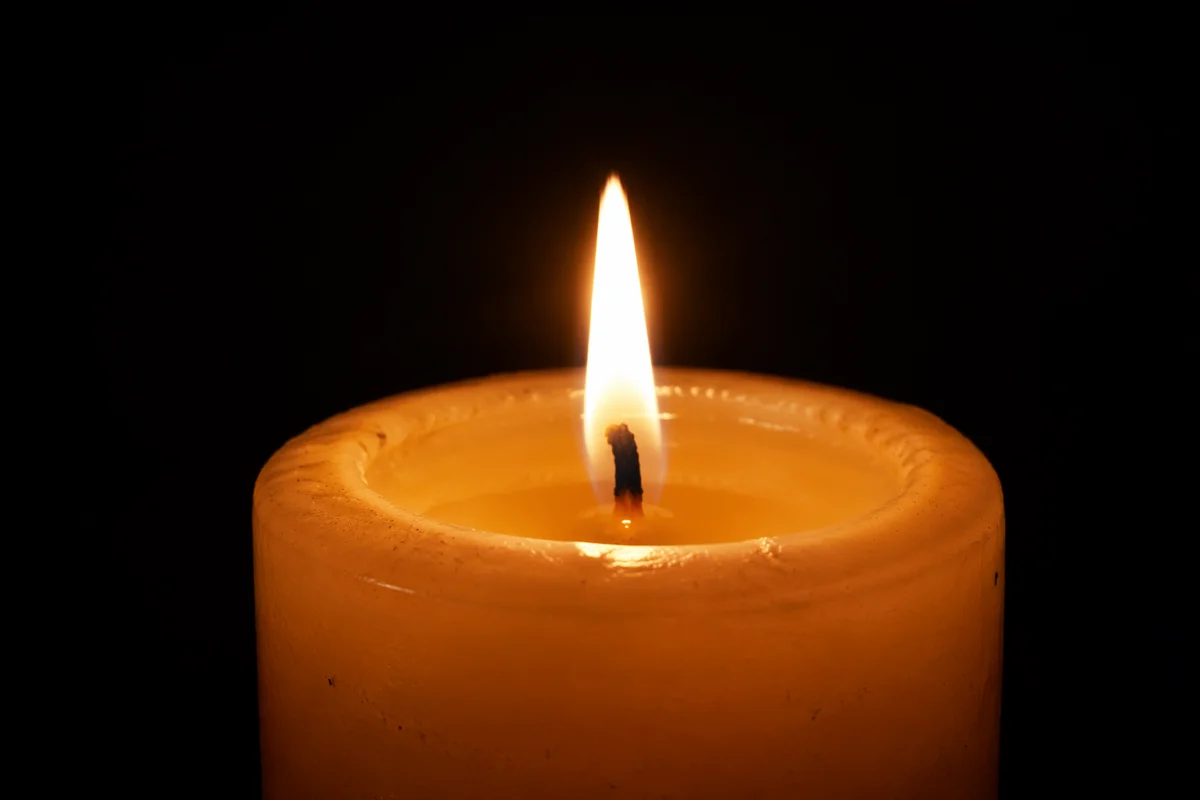 Burning Candle of Quiet Faith