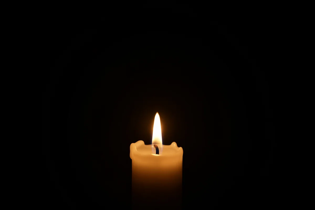 Burning Candle of Quiet Faith