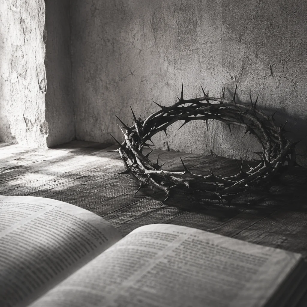 Crown of Thorns on Weathered Wood