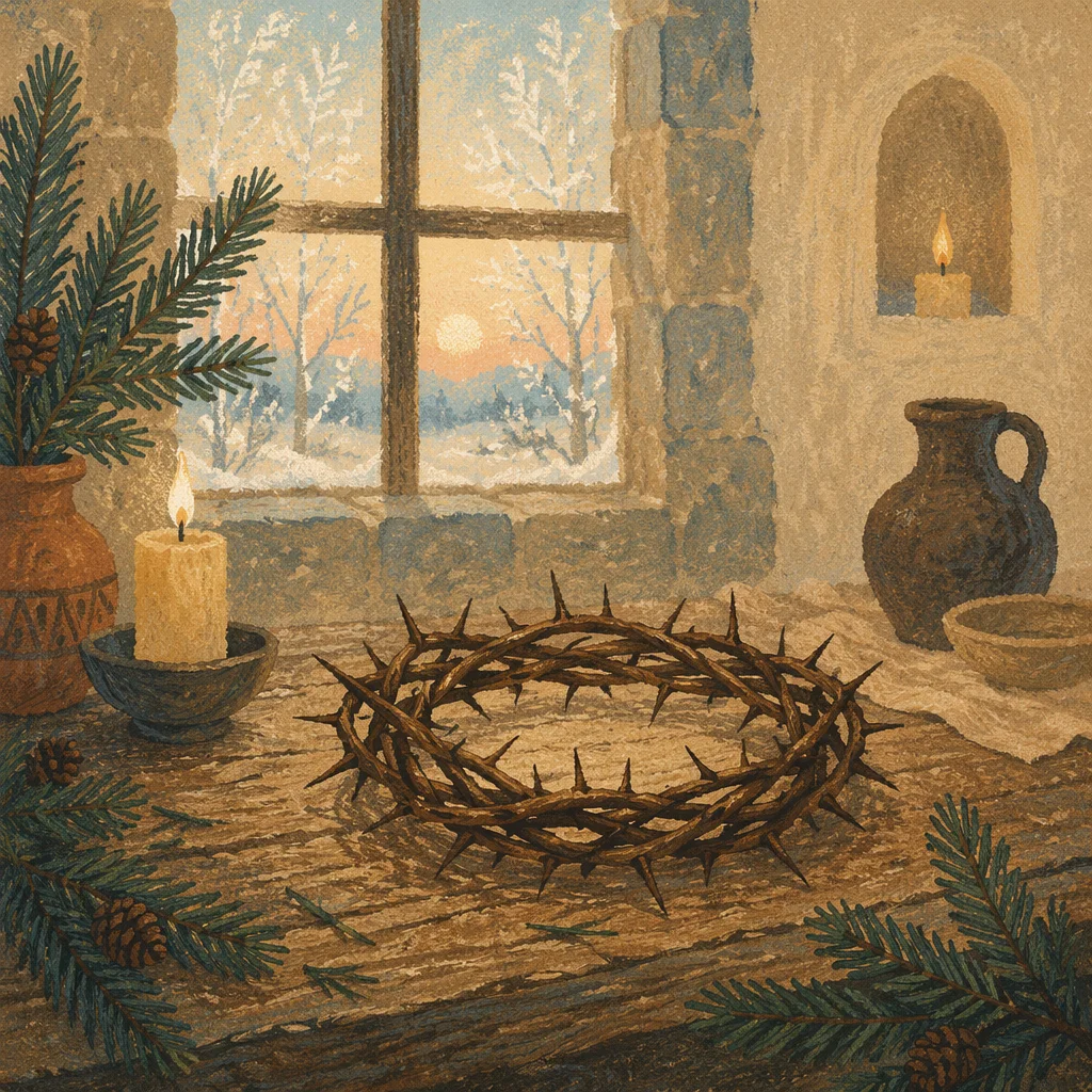 Crown of Thorns with Evergreen Dawn