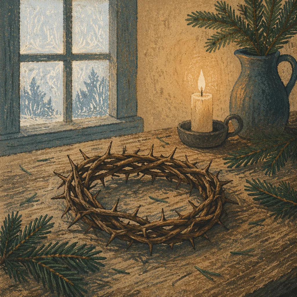 Crown of Thorns with Evergreen Hope
