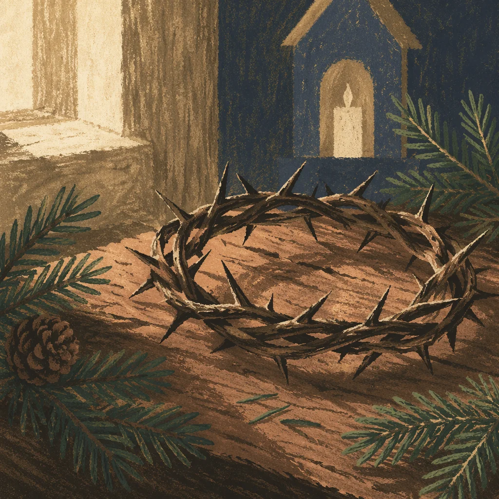 Crown of Thorns with Evergreen Hope