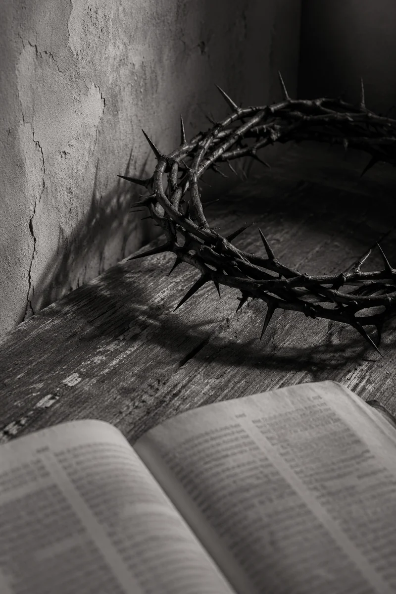 Crown of Thorns on Weathered Wood