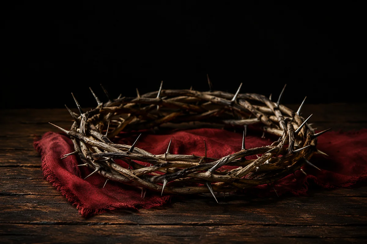 Crown of Thorns on Weathered Wood