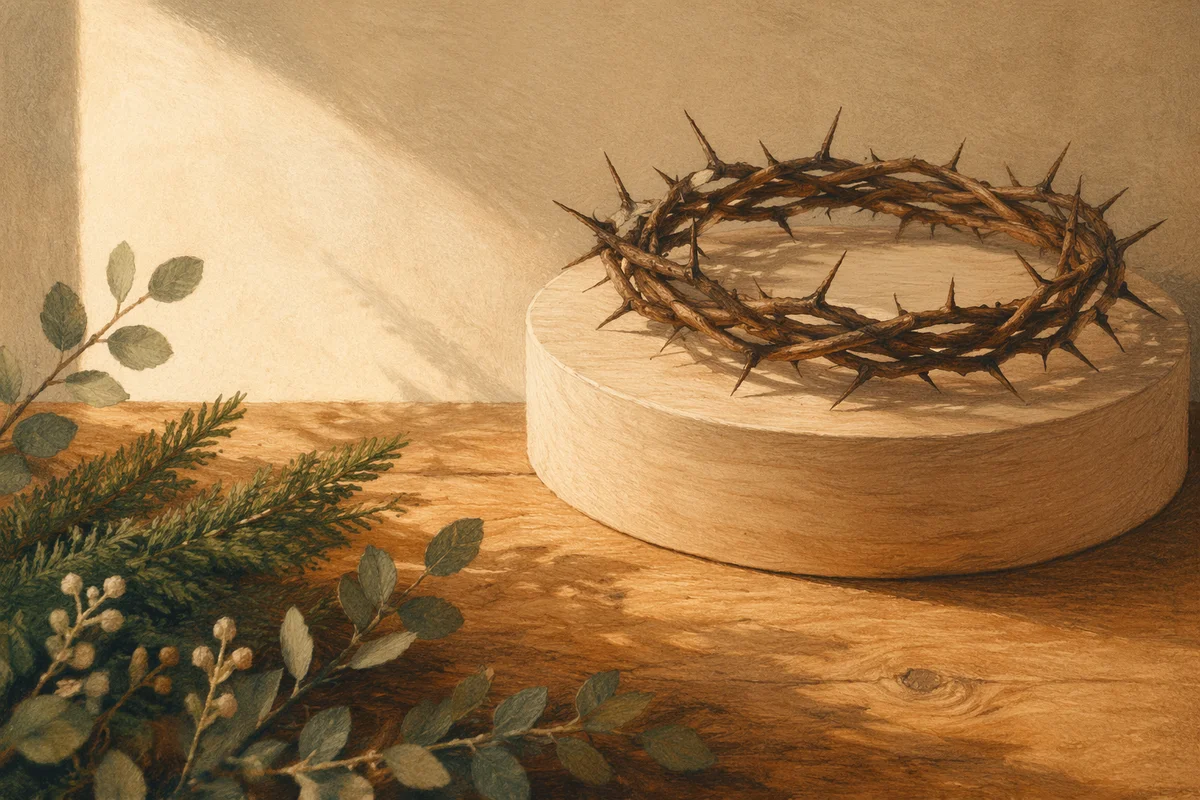 Crown of Thorns with Evergreen Hope