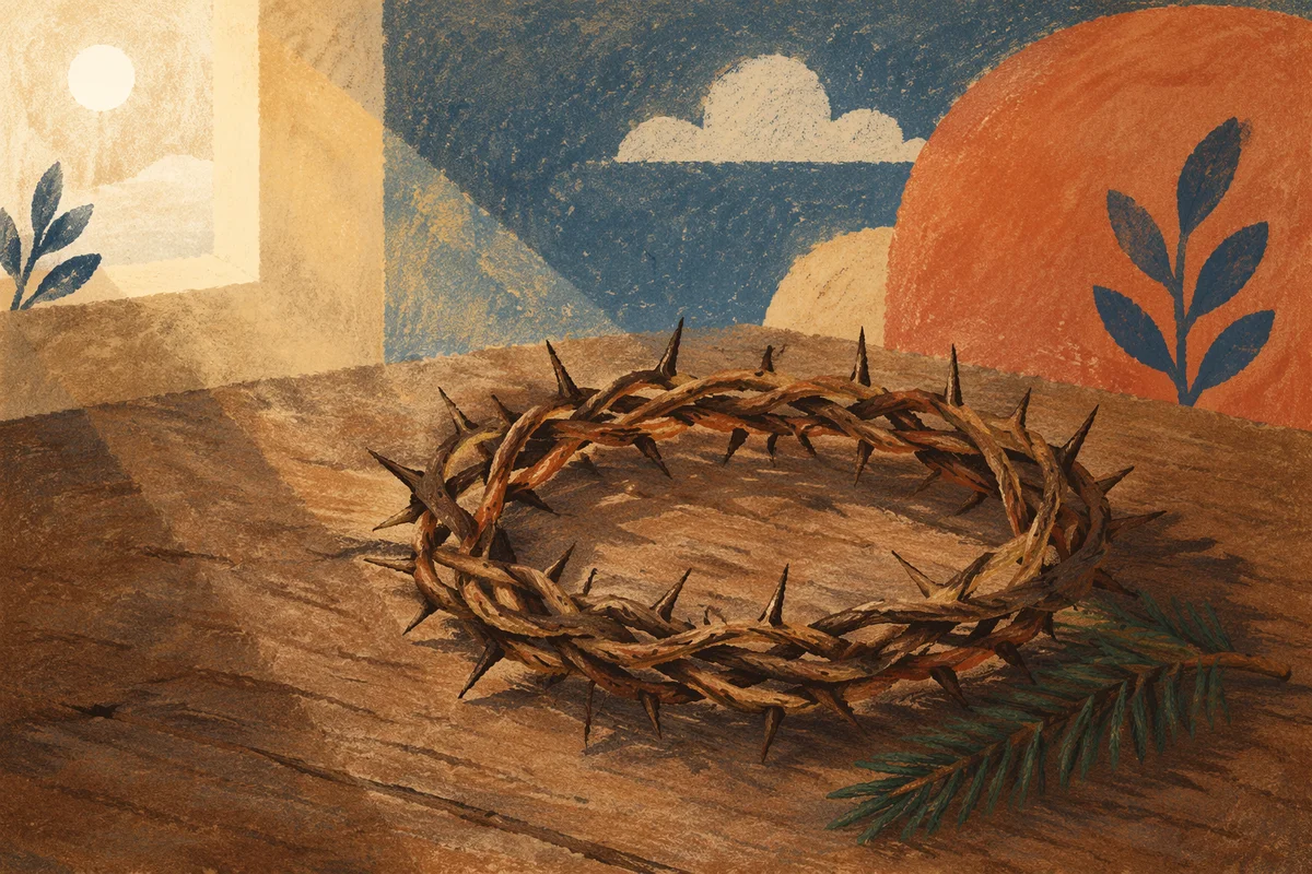 Crown of Thorns with Evergreen Hope