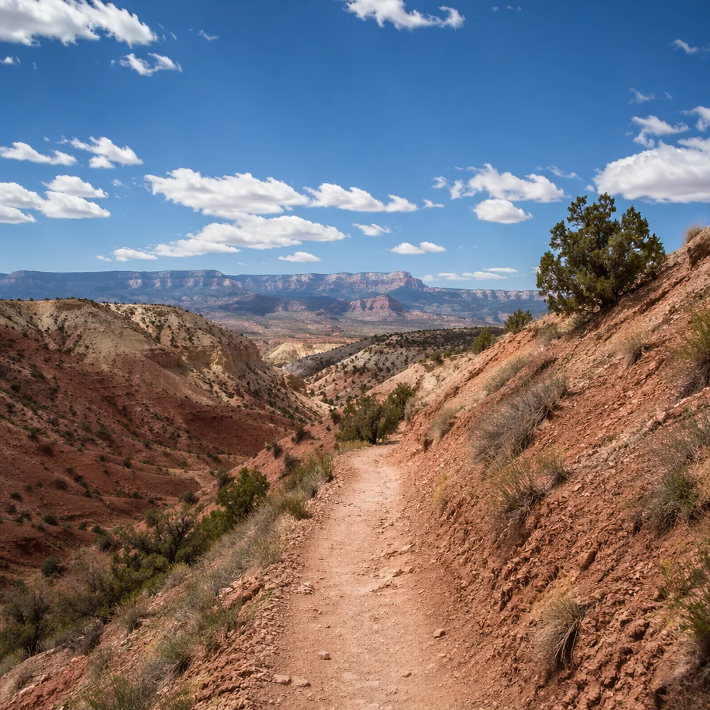 Winding Desert Canyon Path of Quiet Hope